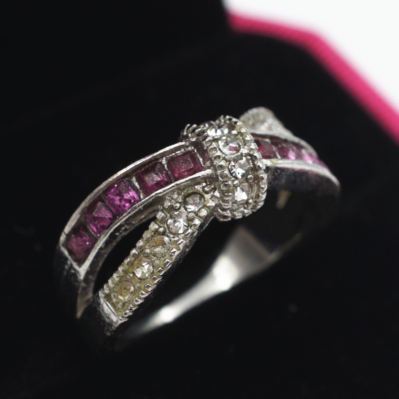 Aksesoris Perhiasan Fashion Goldkingdom Ready Stock Perhiasan Cincin Berlian Amethyst Fashion.