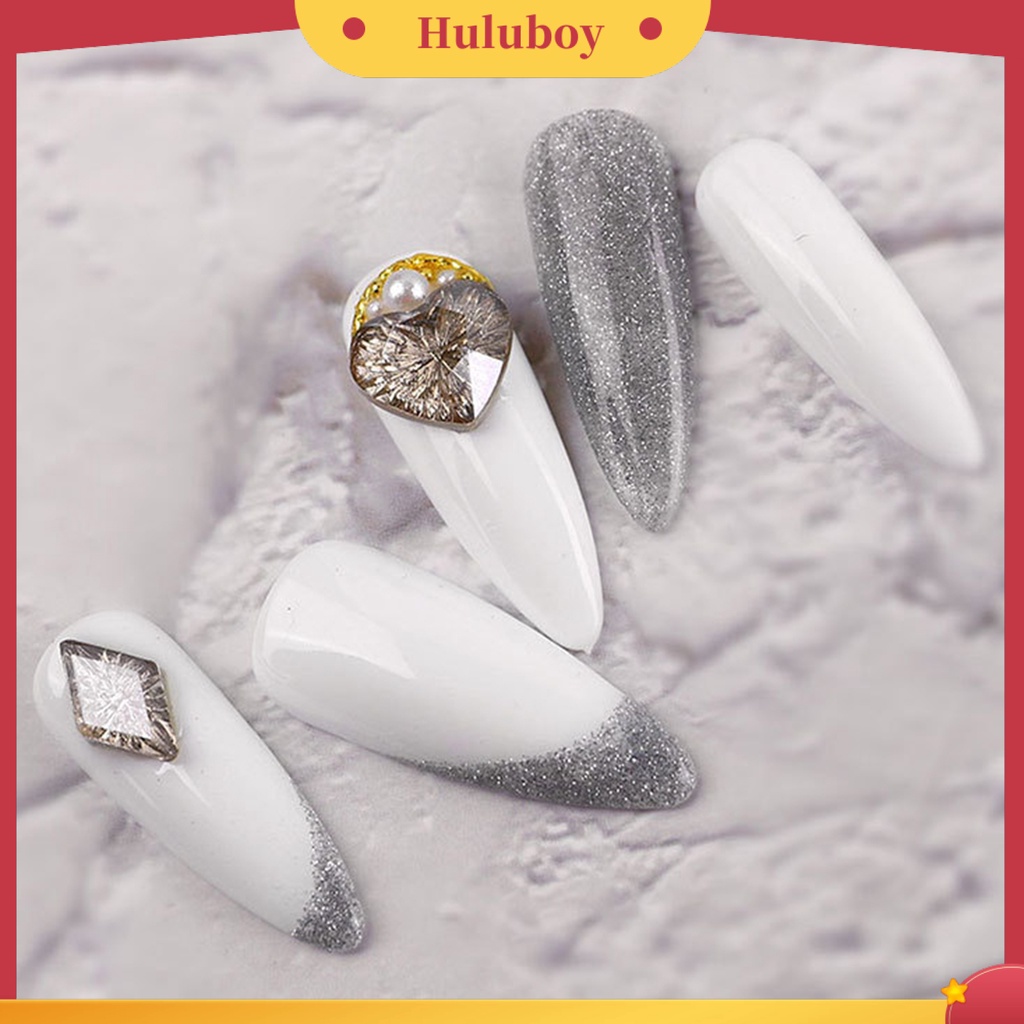{In Stock} Nail Glitter Transparan Indah Bersinar Rhombic Rhinestone Nail Dekorasi Untuk Salon Kecantikan