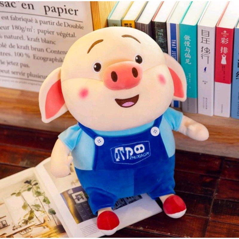 Boneka Babi Zhu Xiaopi Ukuran 38cm Bahan Yelvo Halus Lembut Berstandar SNI