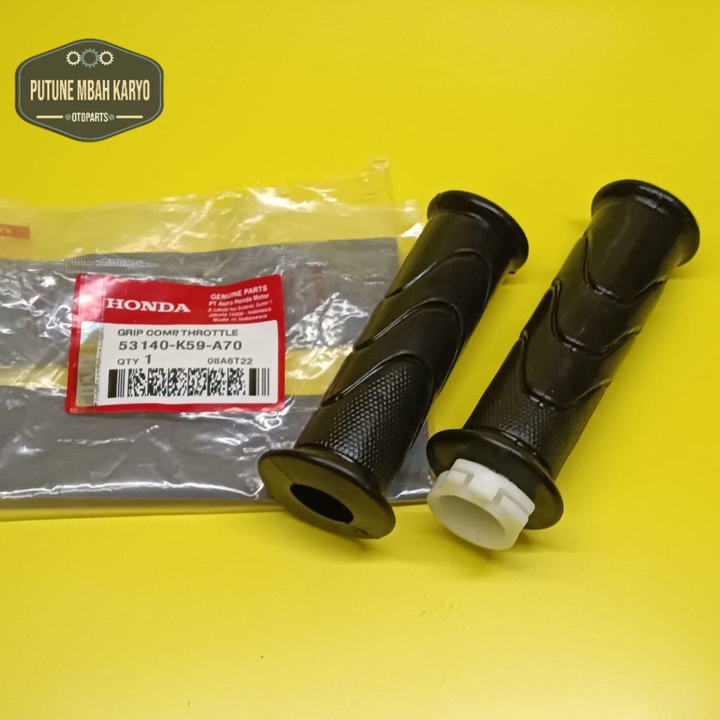 Handgrip Handfat Karet Stang Hand Grip Assy Motor Vario 125 LED Vario 150 LED K59