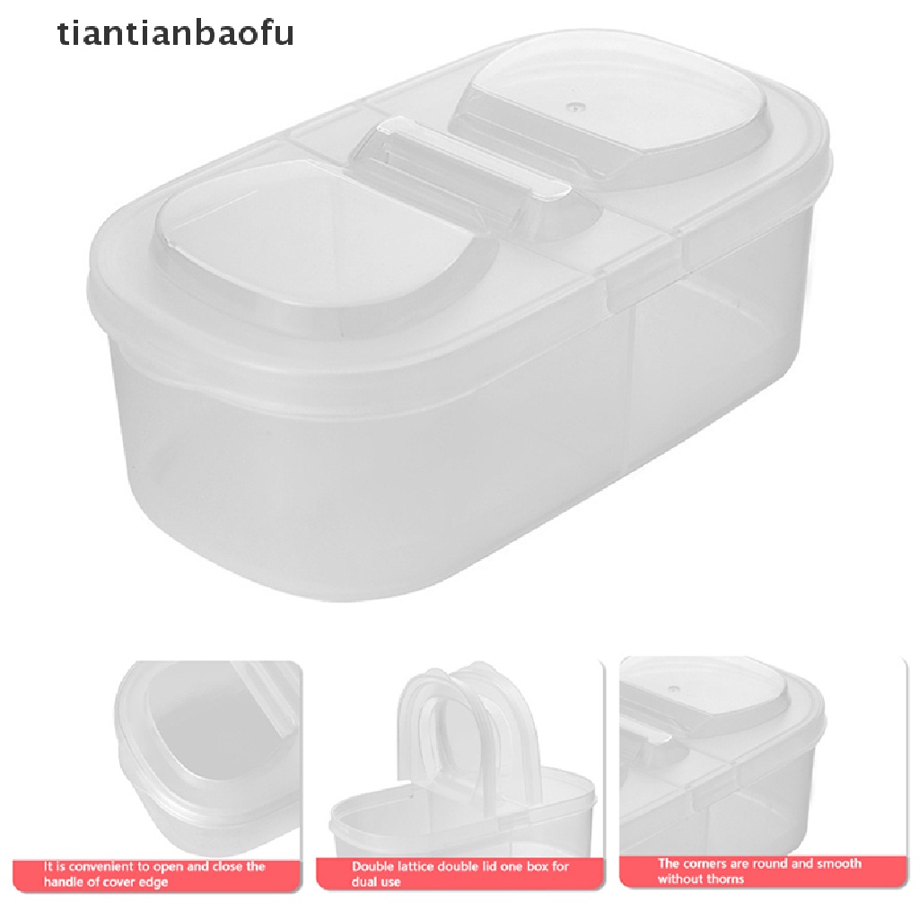 [tiantianbaofu] 1pc Kotak Penyimpanan Bumbu Keju Mentega Portable Pelindung Case Container Butik