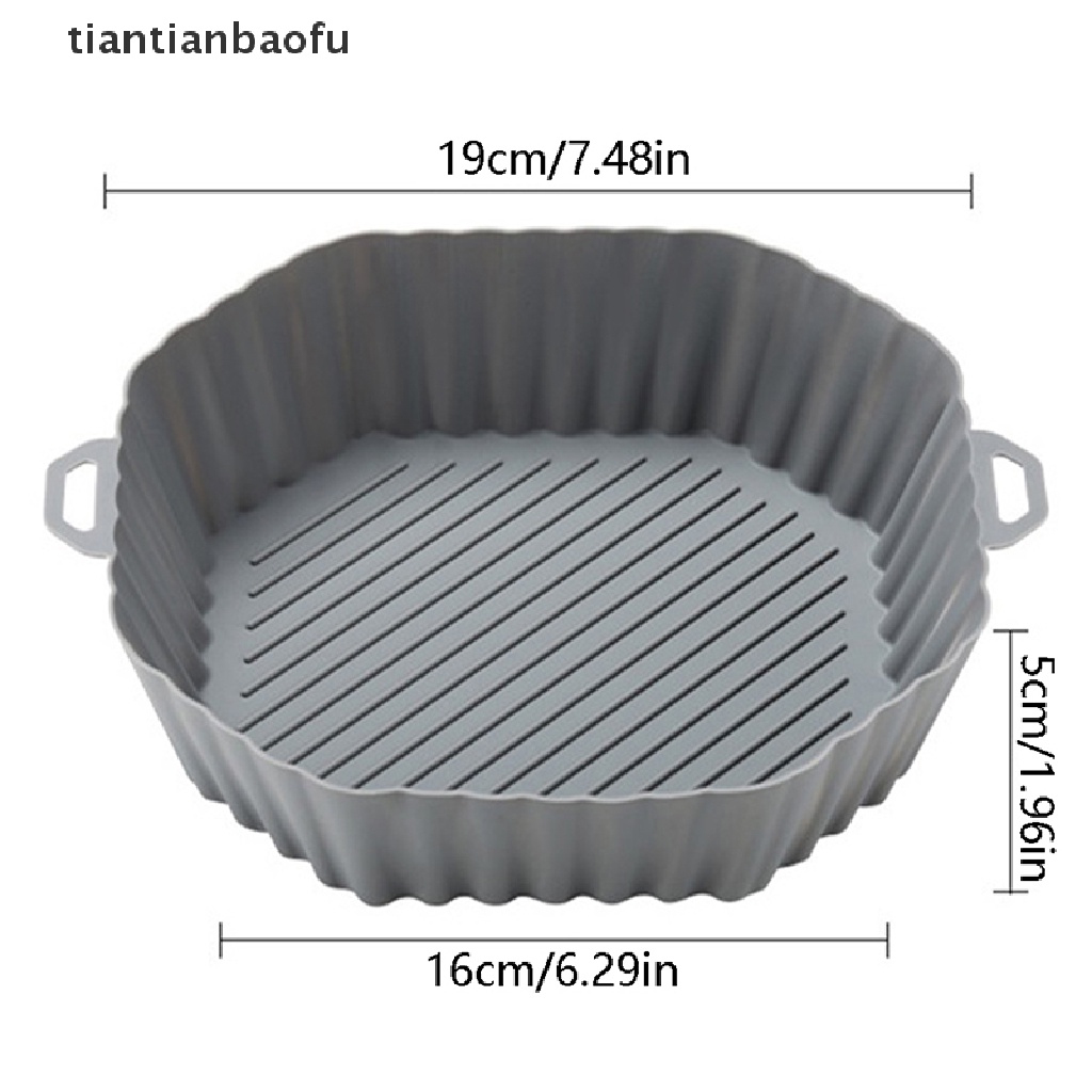 [tiantianbaofu] 1pc Air Fryer Silicone Pot Air Fryer Basket Liner Anti Lengket Oven Baking Tray Butik