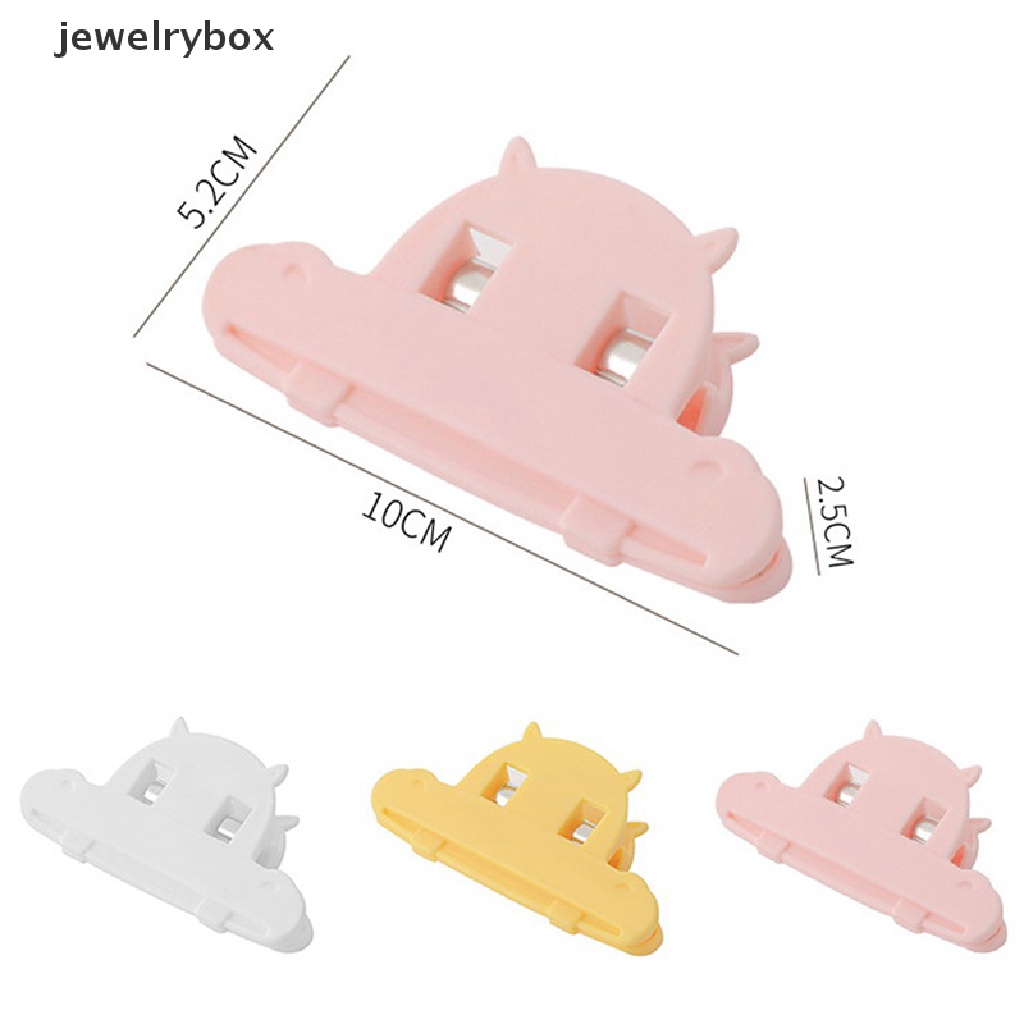 [jewelrybox] 2pcs Klip Segel Makanan Rumah Tangga Penyimpanan Dapur Portabel Pembukaan Sealer Folder Butik