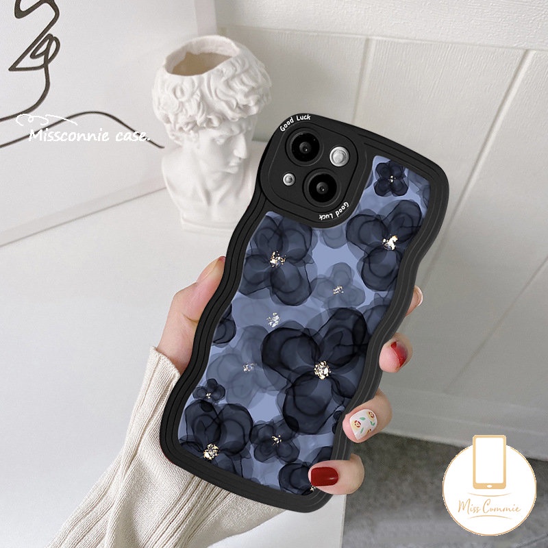 Casing Motif Bunga Tepi Bergelombang Vivo Y36 Y02A Y16 Y20 Y02 Y15 Y22 Y12i Y15s Y17 Y91C Y12s Y91 Y11 Y02s Y21s Y30 V20 Y15A Y21 Y35 V25E Y93 V21 Y12 V25 Y33s Y22s Y50 Fresh Flower Cover