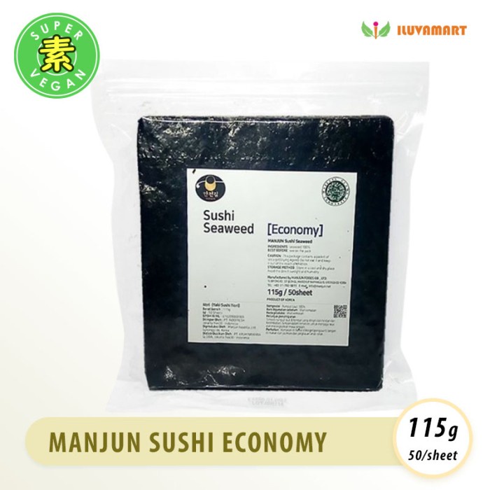 

[Ready Stock]bisa Cod MANJUN Yaki SUSHI NORI 50 LEMBAR Kemasan Ekonomis Rumput Laut Shusi