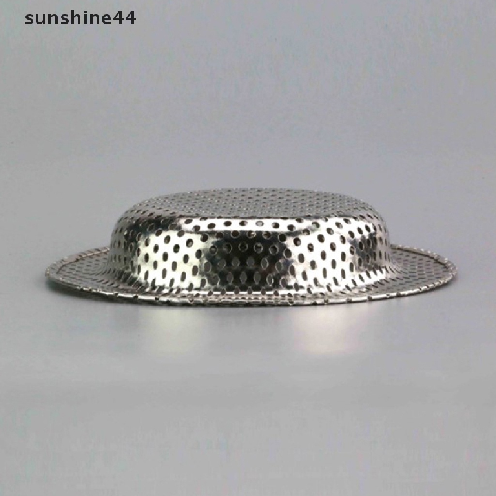 Sunshine Saringan Wastafel Air Dapur Stainless Steel Sink Mesh Strainer Penutup Saluran Air Lantai ID