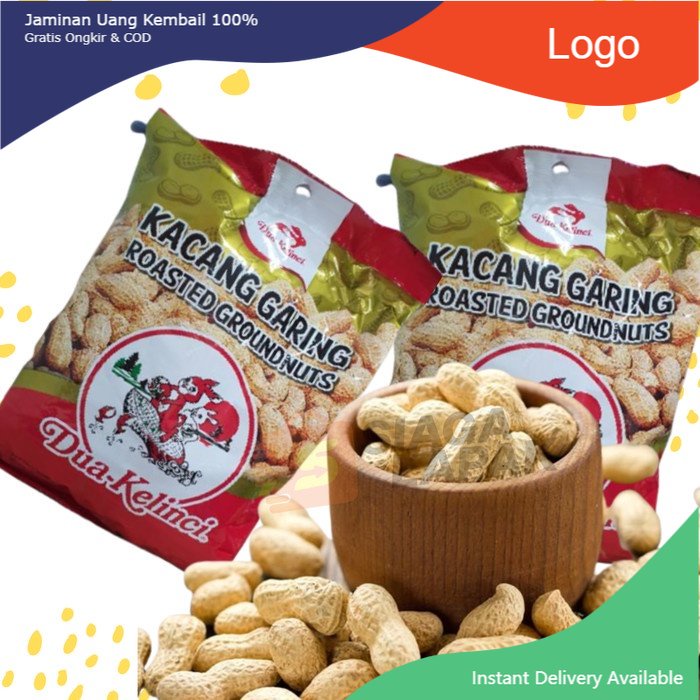 

Kacang Kulit Dua Kelinci Original Garing 60gr (ikannus_shop)