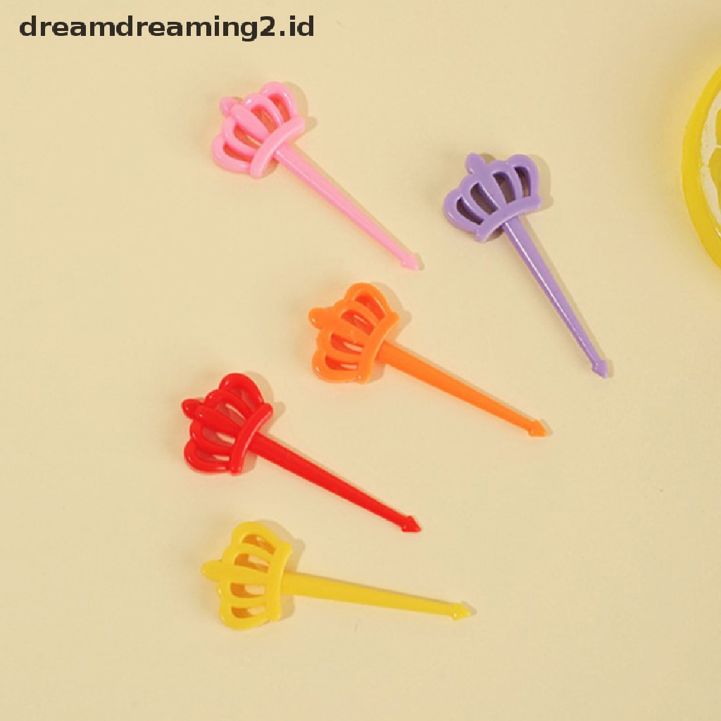 (hot) Cute Mini Animal Farm Kartun Food Picks Anak Snack Kue Dessert Makanan Garpu Buah Makan Siang Bento Aksesoris Dekorasi Pesta//