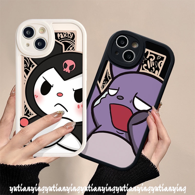 Cartoon Cute Kuromi Case Infinix Hot 10 9 11 Play Hot 10s 10T 11s 10 Lite Note 8 Smart 6 5 Lovely Baku Soft Tpu Shockproof Back Full Cover