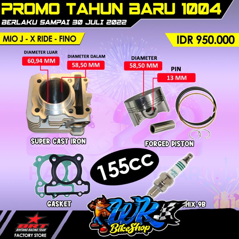 BLOK MIO J / JUPITER Z1 / XRIDE BRT CASTING IRON  53.40mm 58.50mm 100% ORIGINAL