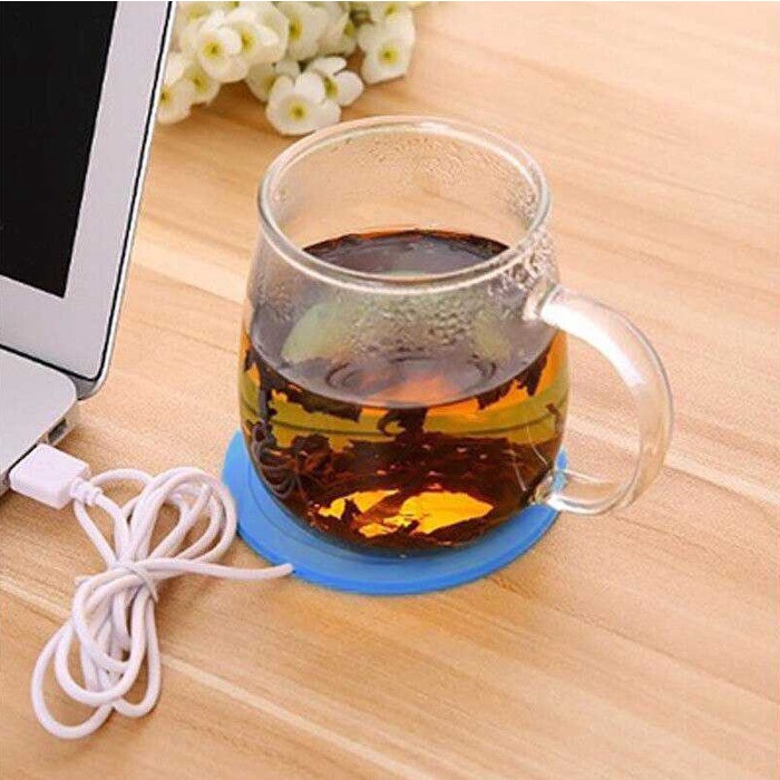 Tatakan Gelas Penghangat Kopi Teh Cup Warmer Heating Pad