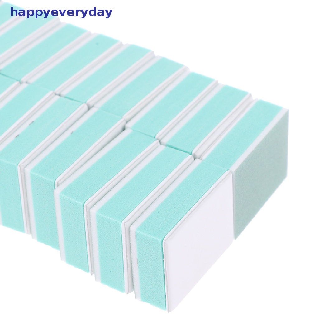 [happy] 50pcs Nail Buffer Block Grit Nail Art Sanding Polish UV Gel Shining Buffer Files [ID]