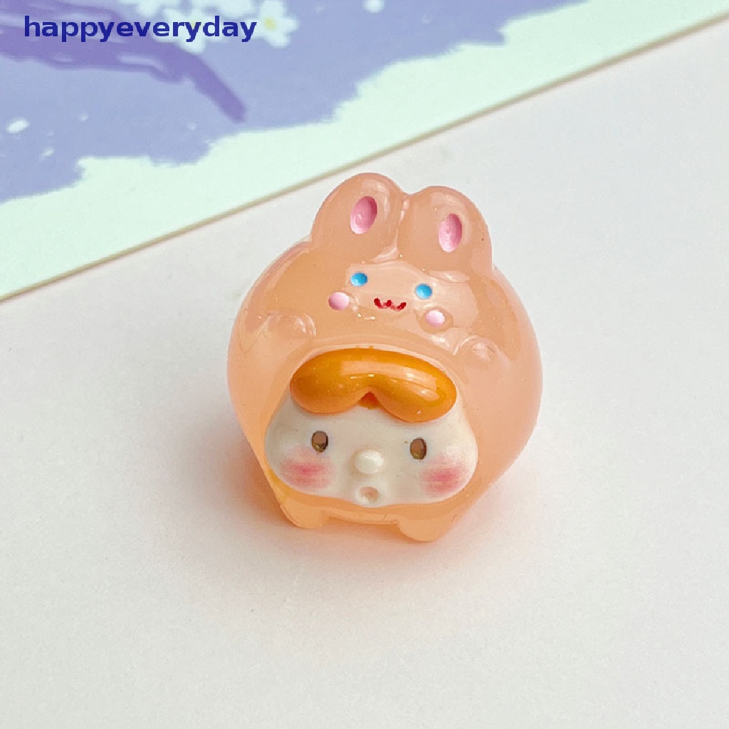 [happy] Kawaii Mini 2cm Resin Bercahaya Kartun Tanda Zodiak Cina Miniatur Patung [ID]