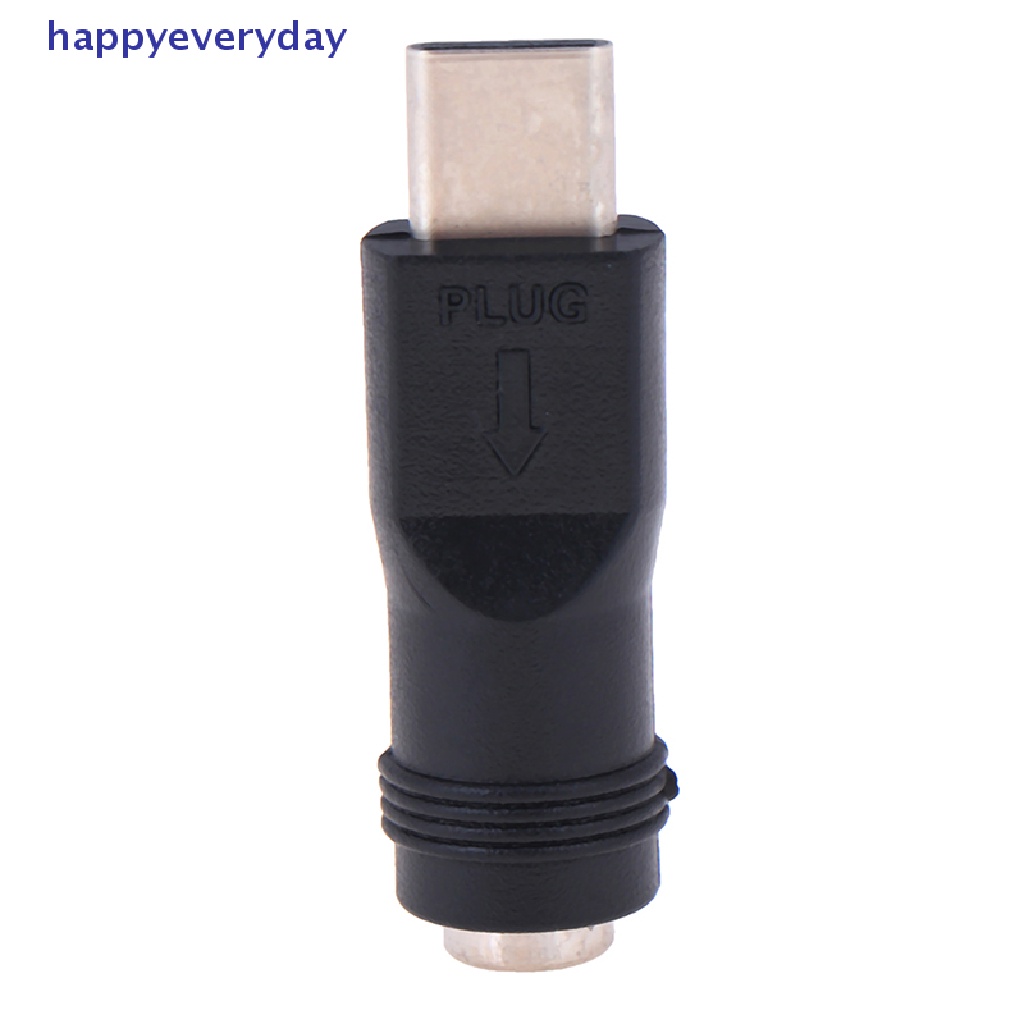 [happy] 1pcs jack Female 5.5 * 2.1mm Ke Type-C 3.1 Male Plug 90per180derajat Adaptor DC [ID]