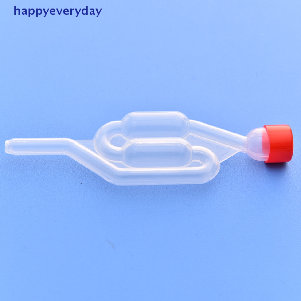 [happy] Wine Fermentasi Airlock Valve Plastik Alat Seduh Bir Segel Knalpot Satu Arah [ID]