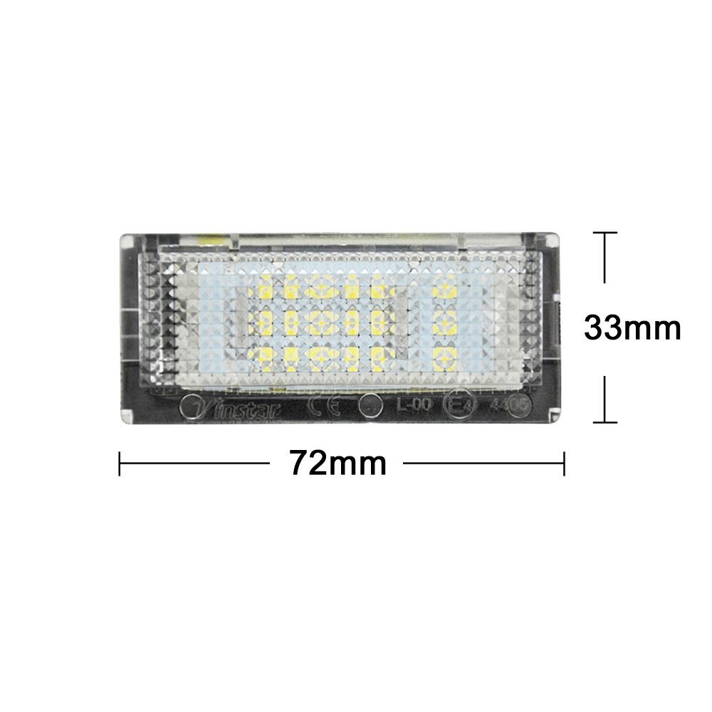 2pcs Lampu Plat Nomor Belakang Mobil LED Putih Lampu Plat Nomor Untuk BMW E46 4pintu 5pintu 1998-2005 3seri 323i 325i 328i 330i