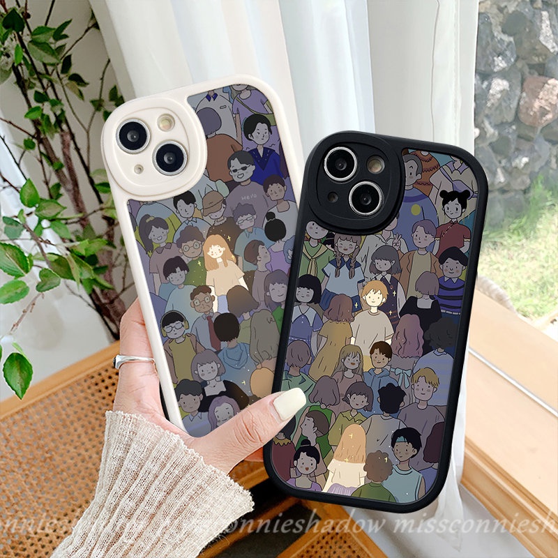 REDMI Couple Case Redmi9 10 9A 12C 10C 10A A1 9T 9C K40s Note11 8 9s 11s 10s 9 10 Pro 9Pro 11Pro+8Pro Poco M3 X3 NFC Pro F4 Mi 12 11 Lite 11T Kartun Cowok Cewek Lovers Sarung Tpu Lembut