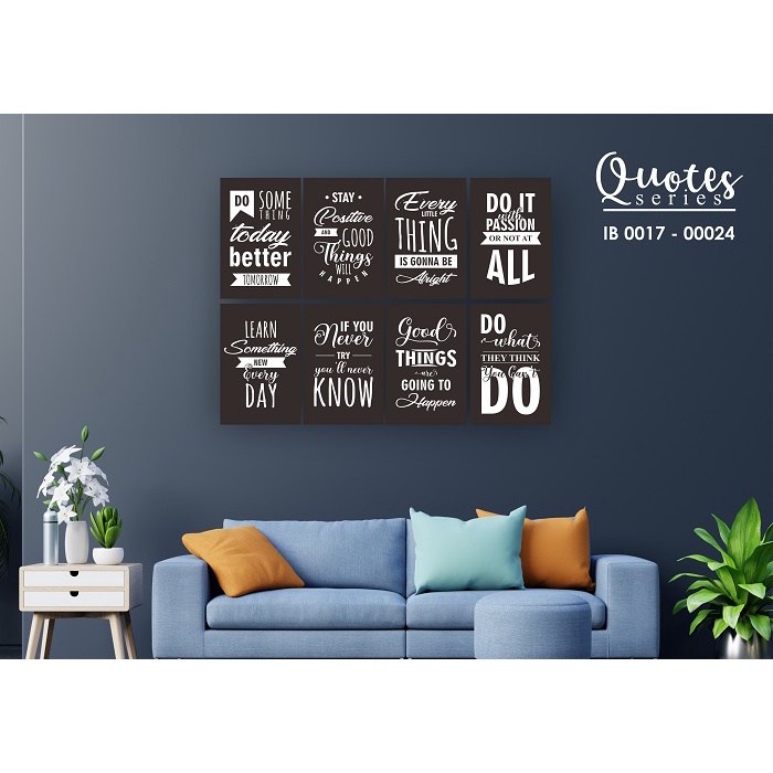 72 Desain Wall Decor Quotes Series v1 CorelDraw v17