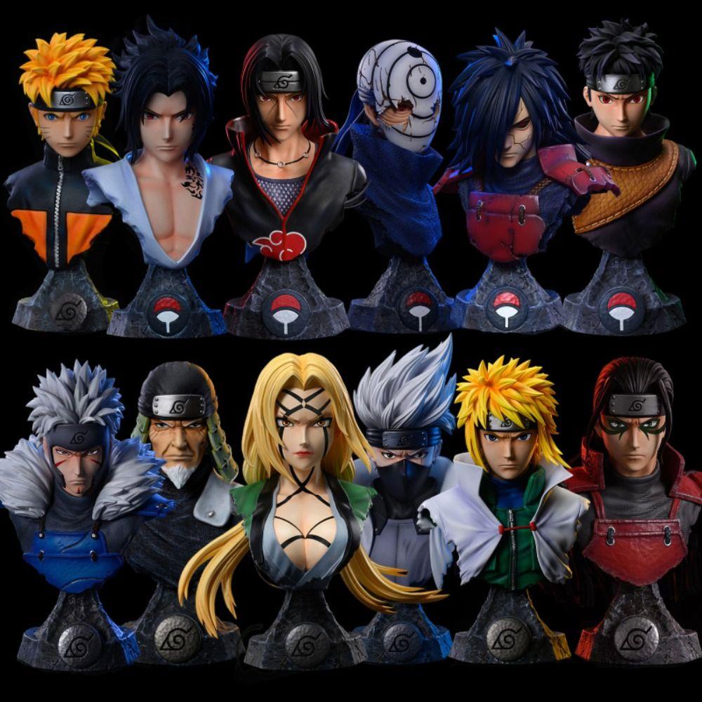 Lanfy Naruto Action Figure Koleksi Manusia Mainan Anak Uchiha Itachi Namikaze Minato Tobirama Shisui Boneka PVC