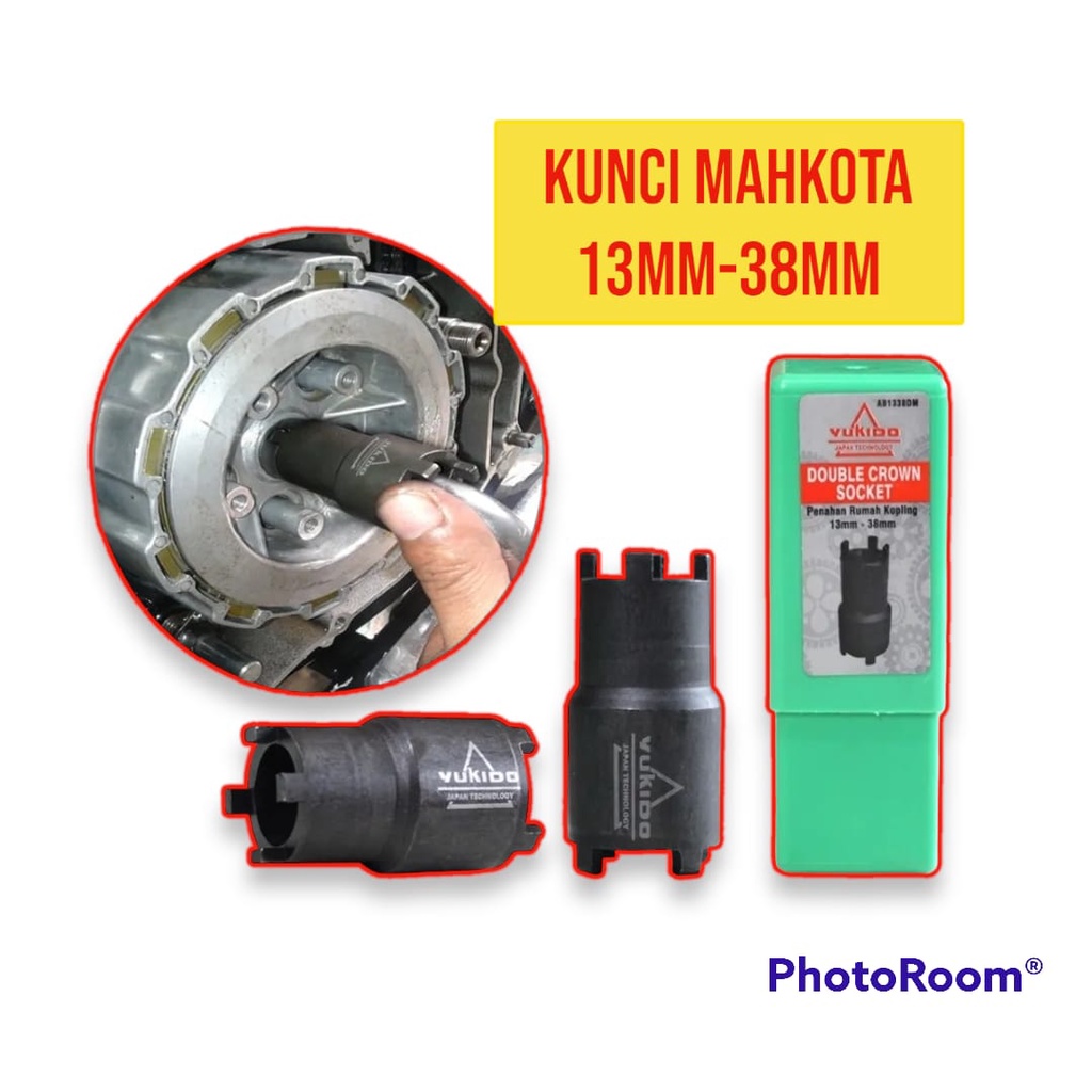 [2ITEM] Gagang Kunci Sok L 1/2 Inch + Paket Mata Kunci Mahkota Type A Treker Kopling Double Crown Mata Sok Socket Untuk Honda