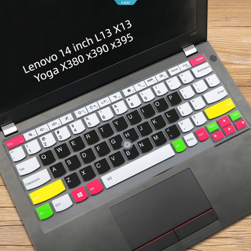 Cover Keyboard Untuk Model Lenovo 14inch L13 X13 Yoga X380 X390 X395 Silikon Dapat Dilepas Dicuci Tahan Air Pelindung Kulit Laptop Kualitas Tinggi Penutup Debu [ZK]