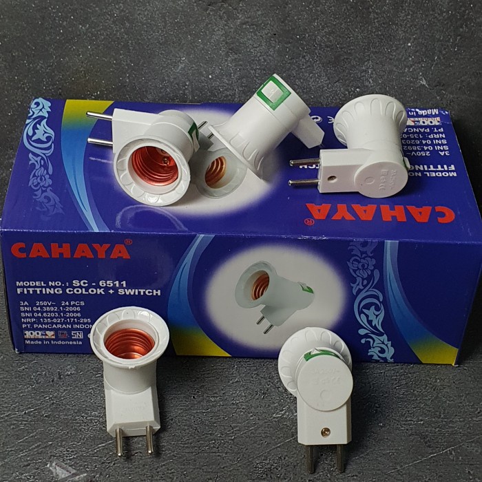 colokan fitting lampu tidur CAHAYA