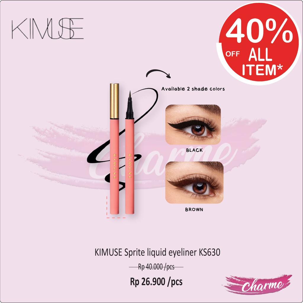 (READY &amp; ORI) KIMUSE Sprite Liquid Eyeliner Longlasting All Day Wear KS630 KS 630