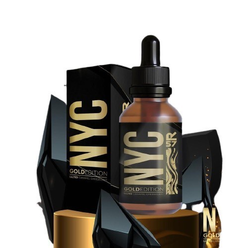 FREEBASE NYC GOLD EDITION 60ML CARAMEL CHEESECAKE LIQUID 100% AUTHEN