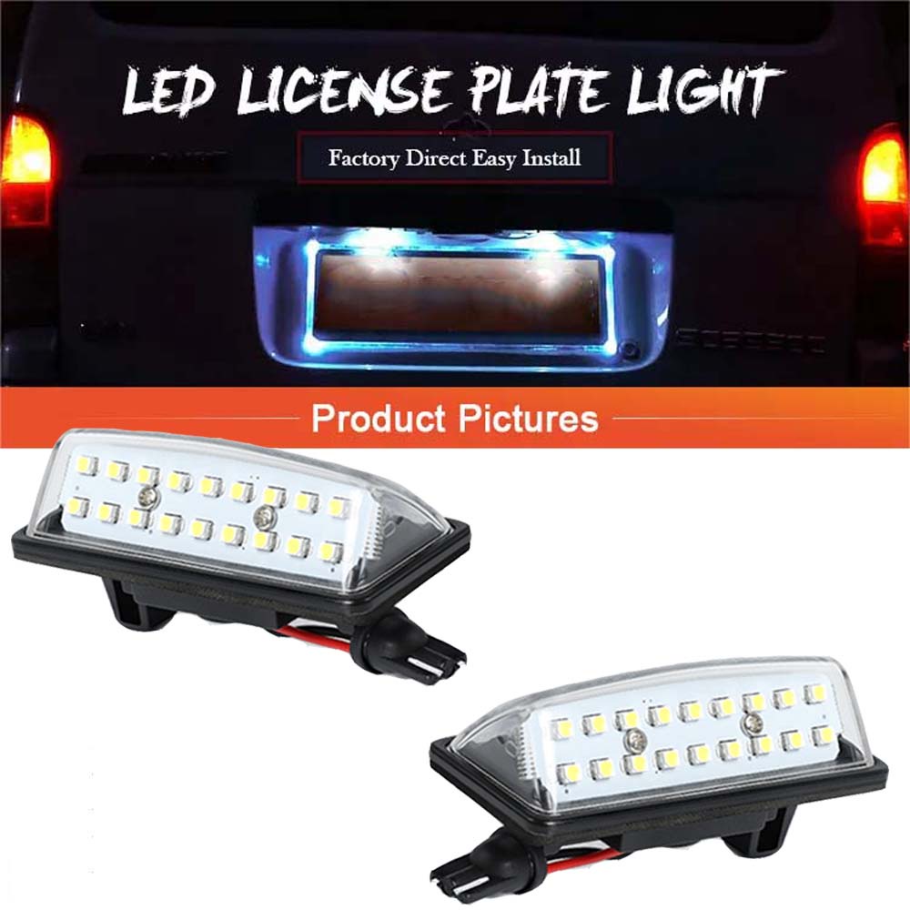 2pcs Lampu Plat Nomor Lisensi LED Untuk Nissan Altima Maxima Rogue Murano Quest Sentra Versa Note Infiniti JX35 QX60 QX56 QX80