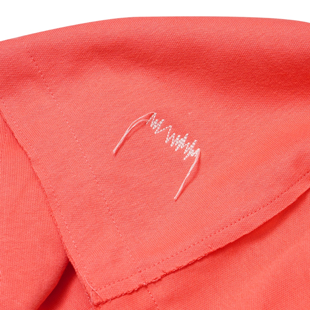 Ader Error Logo-Embellished Hoodie Coral Red