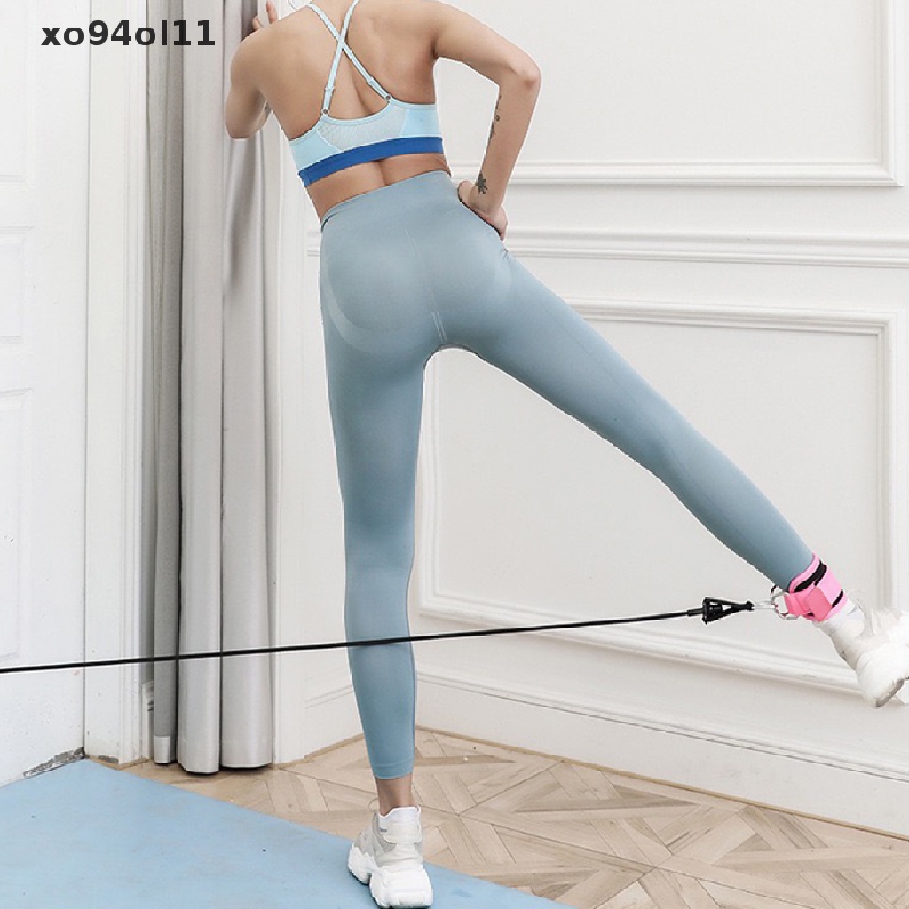 Xo Kebugaran Ankle Strap Adjustable D-Ring Foot Support Manset Gym Pelindung Kekuatan Kaki OL