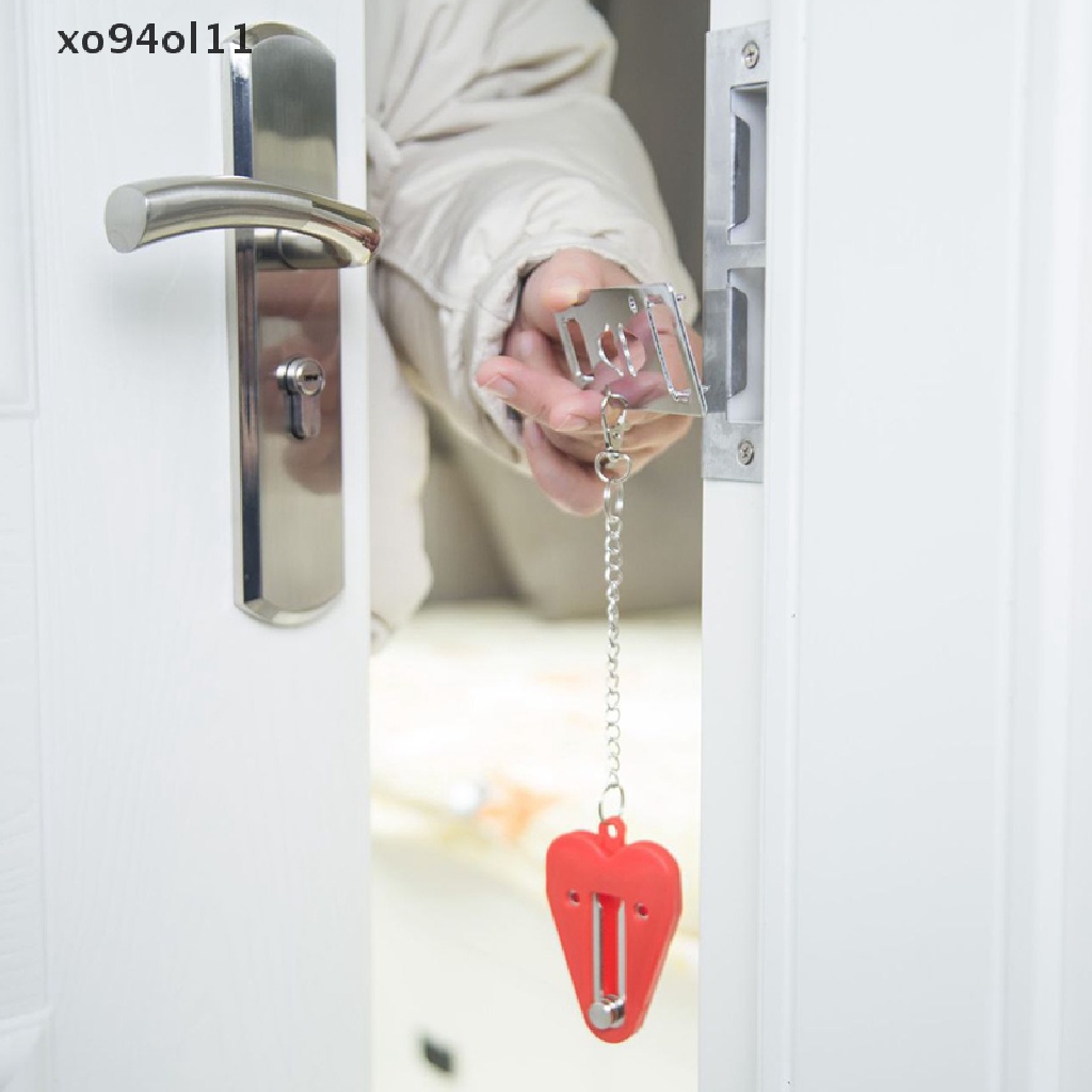 Xo Safety Lock Door Blocker Portable Kunci Pintu Hotel Kunci Anti Maling Kunci Travel OL