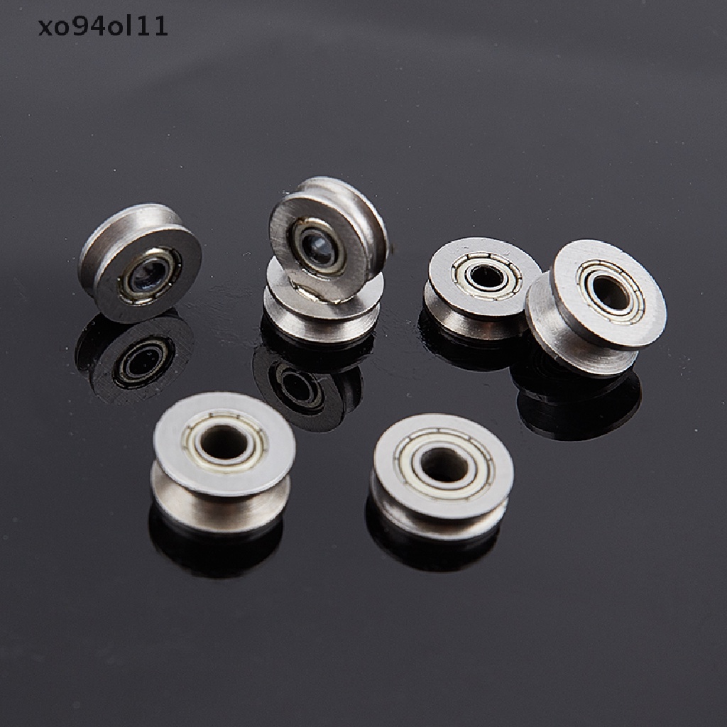 Xo 5pcs V U Alur Roller Wheel Ball Bearing Mesin Bordir Pulley Bearing OL