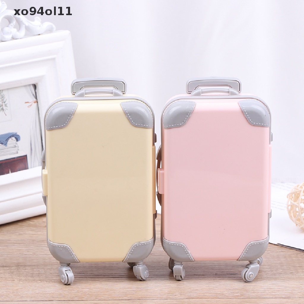 Xo Aksesoris Boneka Kereta Travel Plastik Mini Koper Plastik Luggage OL