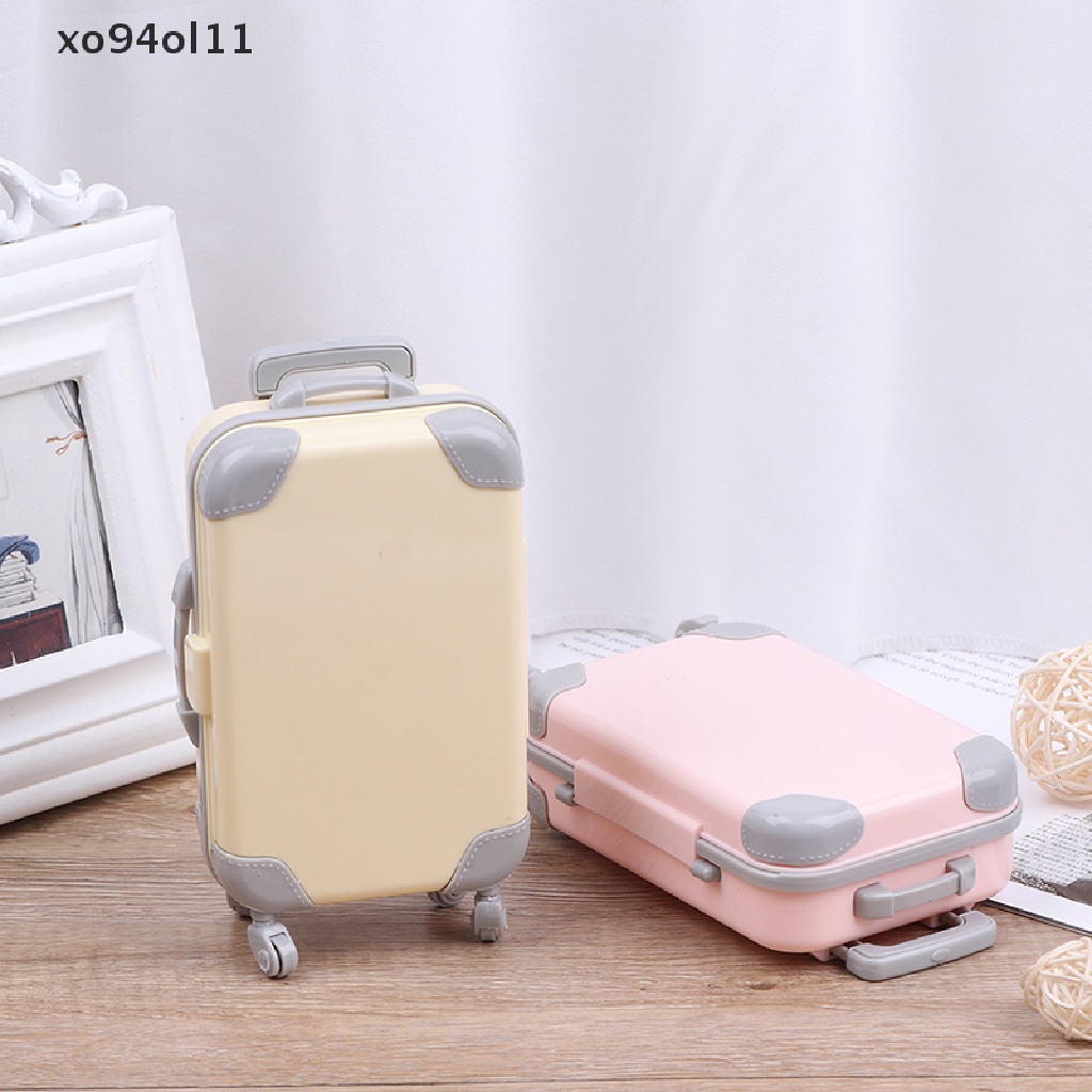 Xo Aksesoris Boneka Kereta Travel Plastik Mini Koper Plastik Luggage OL