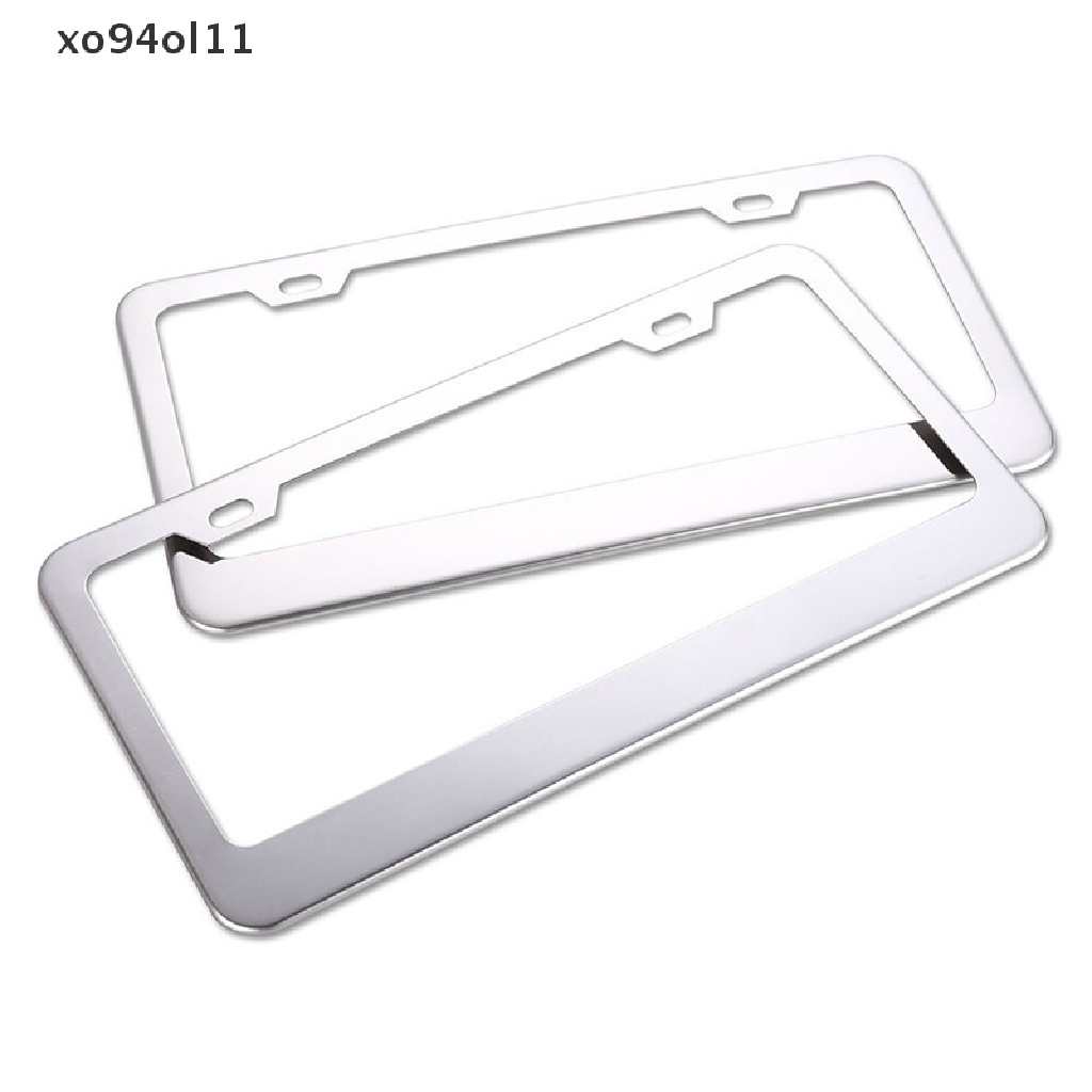 Rangka Plat Nomor Mobil Truk Stainless Steel XO US Ca 1X+tutup Sekrup OL