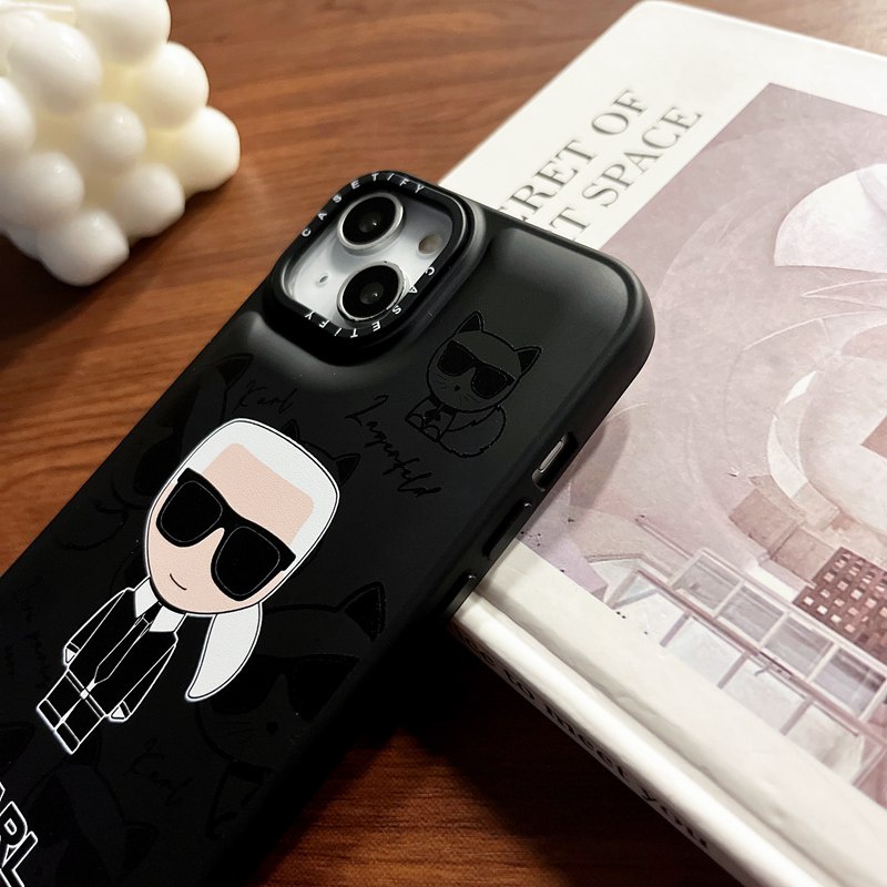 Resistant Skin Feel Liquid Silicone Soft Case IPhone X XR XS Max 11 12 13 14 Pro Max KARLLAGERFELD