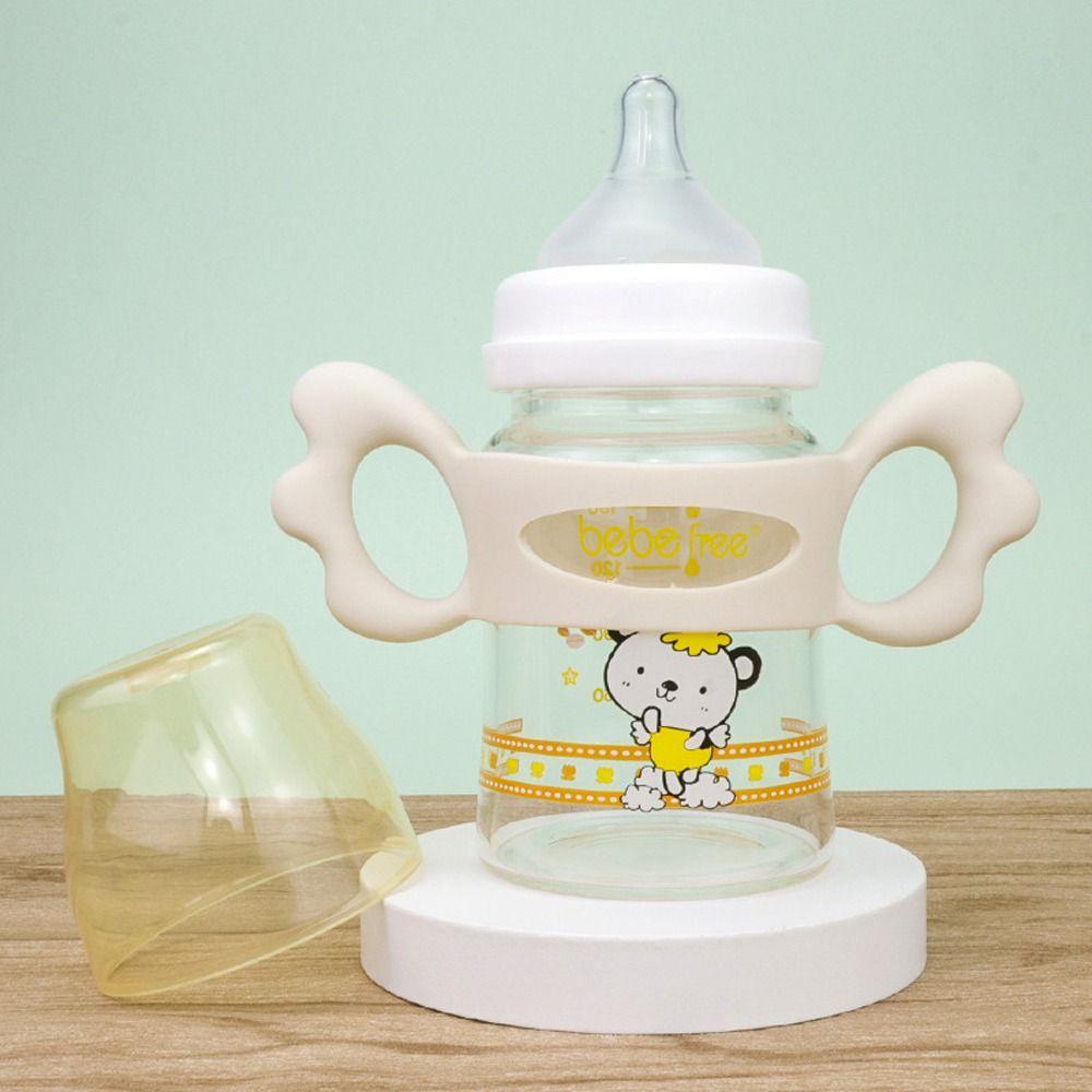 REBUY Rebuy Baby Bottle Handle Tahan Lama Pelindung Berongga Reusable Perlengkapan Menyusui Bayi Leher Lebar Multi-Warna Pegangan Cangkir Air