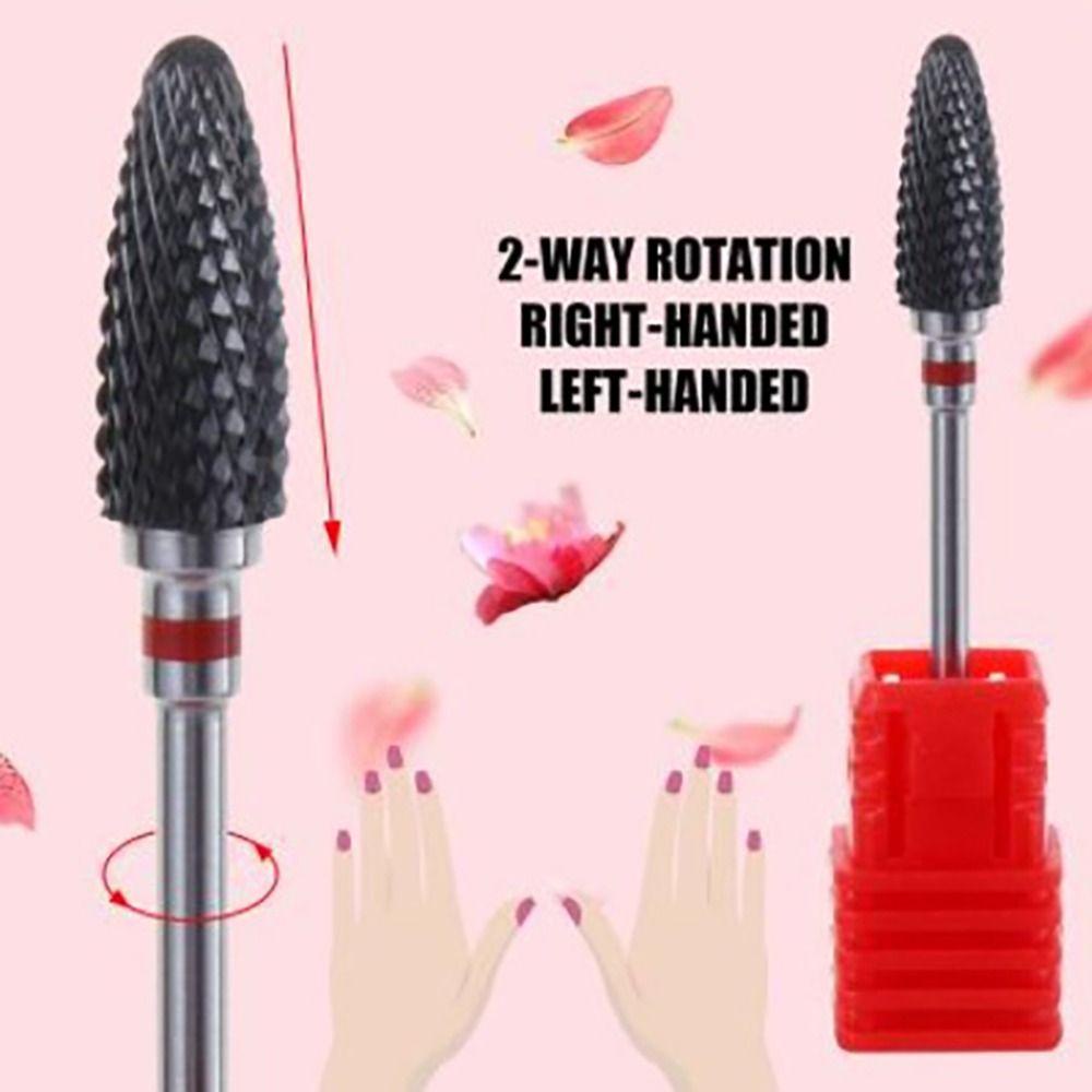 R-FLOWER Mata Bor Kuku Nail Art Tools Pedicure Pembersih Kutikula Untuk Giling Listrik|Kepala Gerinda