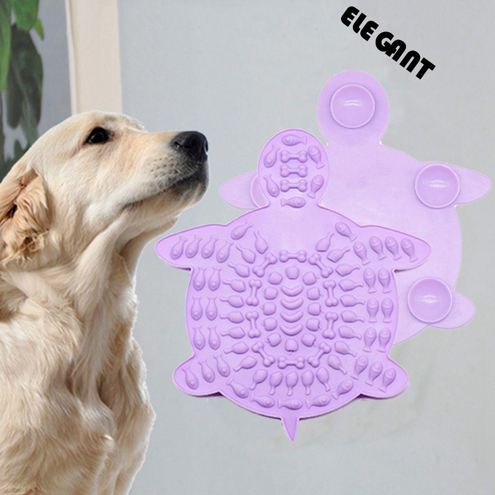 [Elegan] Alas Jilat Anjing Silikon Mangkuk Makanan Makan Pelatih Mencuci Perangkat Gangguan Slow Food Plate