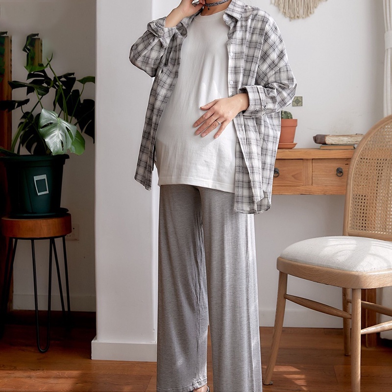 Celana Hamil Kerja Kantor Jumbo Wanita Maternity Pants Celana Lebar Kaki Maternity Office Fashion Wanita Bumil Kekinian Premium Pinggang bisa disesuaikan 903