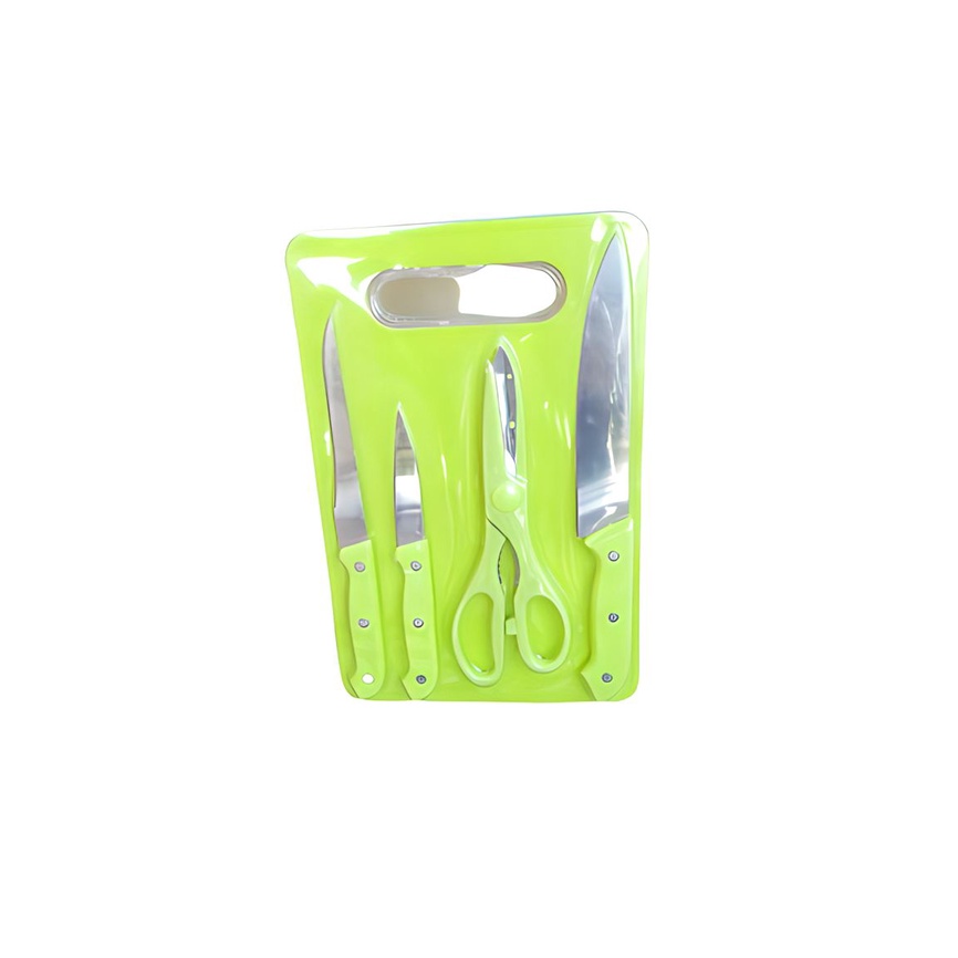 Pisau Set MPASI sudah termasuk Talenan Isi 5 Peralatan Makan Baby