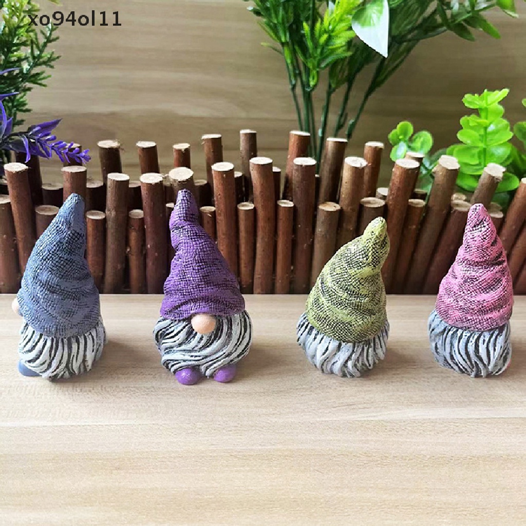 Xo Ornamen Resin Gnome Mini Lucu Alat Peraga Dekorasi Patung Kurcaci Untuk Meja Outdoor Taman Teras Rumput Decor Statue OL