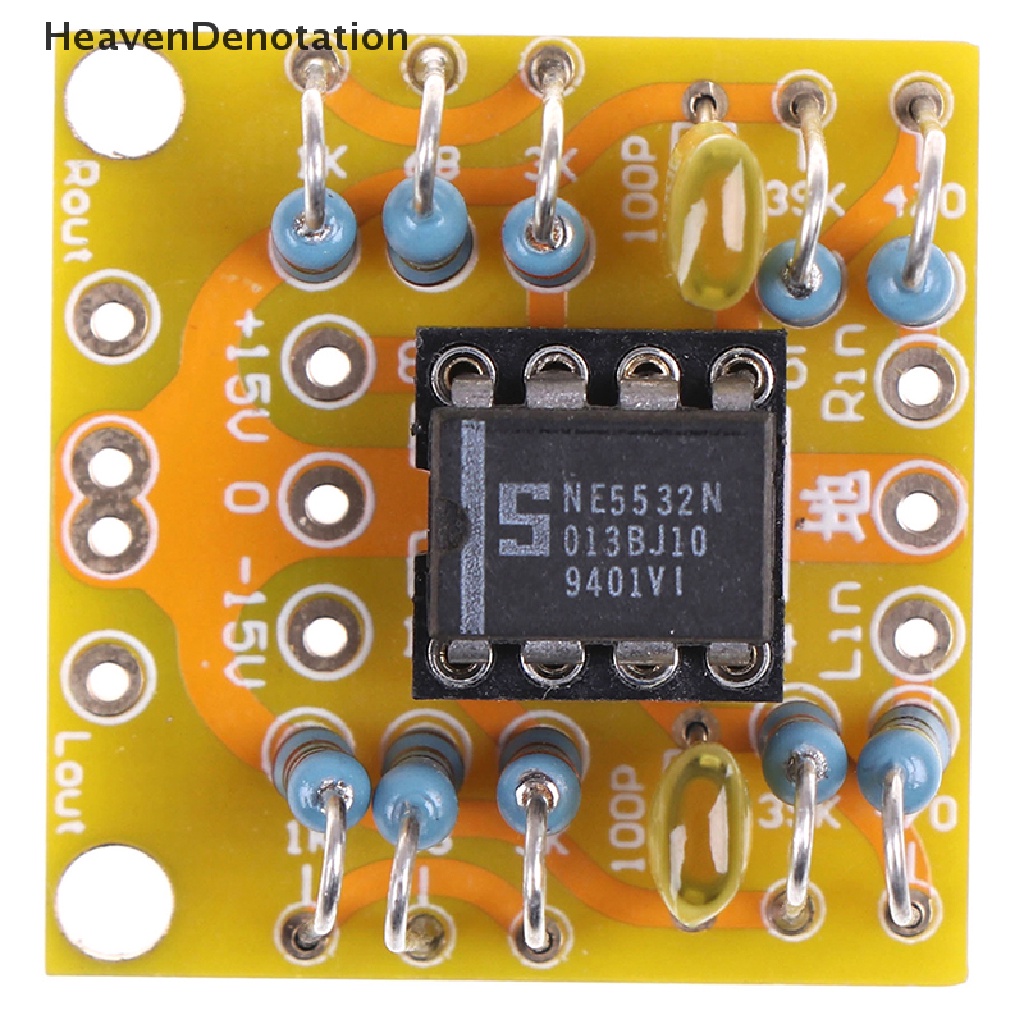 [HeavenDenotation] Dual OP Amp Board Preamp DC Amplifikasi PCB Untuk NE5532 OPA2134 OPA2604 AD826 HDV