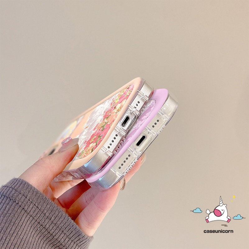 Redmi 9A 10a1 10A 9 10C 9T A1+9C Note 11s 10s 11 Pro+8 9 10 Pro Mi 11 Lite POCO X3 Pro NFC M3 Lembut Lukis Minyak Bunga Bulan 3D Ikatan Simpul Lensa Monster Kecil Lucu Sarung