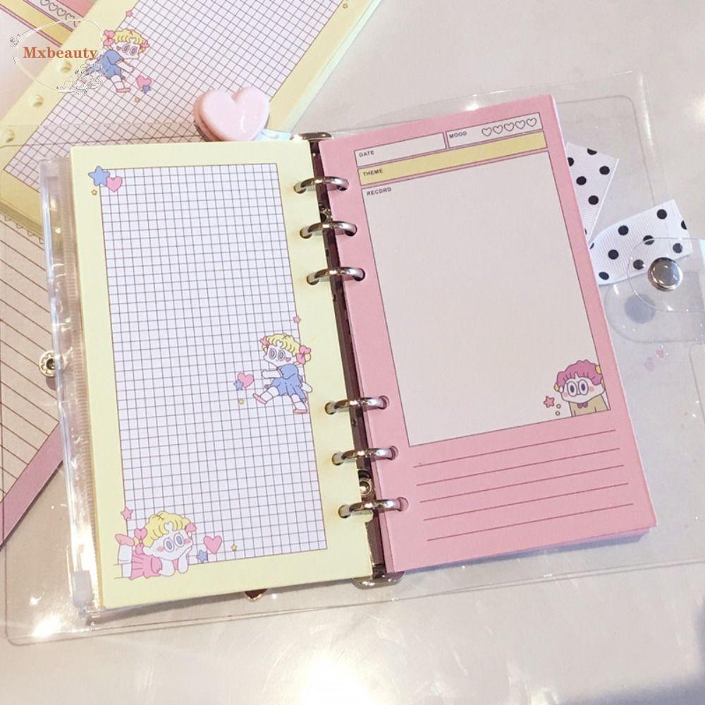 Mxbeauty 6lubang Isi Ulang Halaman Dalam Korea 50lembar Jurnal Stationery Diary Siswa Notebook Kertas Dalam