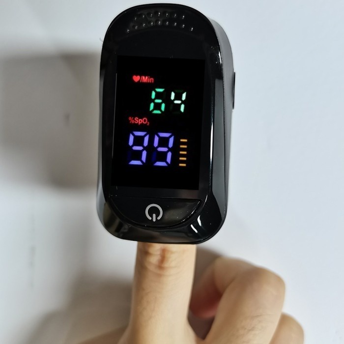 Pulse Oximeter Jari Alat Ukur Kadar Oksigen Darah Detak Jantung