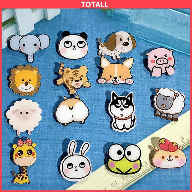 COD Pin Akrilik Lucu Aksesoris Seri (Animal) untuk Tas Cute Pin Brooch Pin Bros Acrylic Korean Style-Totall