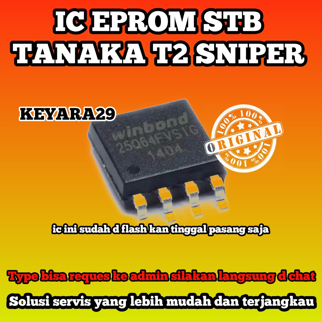 ic eprom stb merk tanaka t2 sniper siap pakai