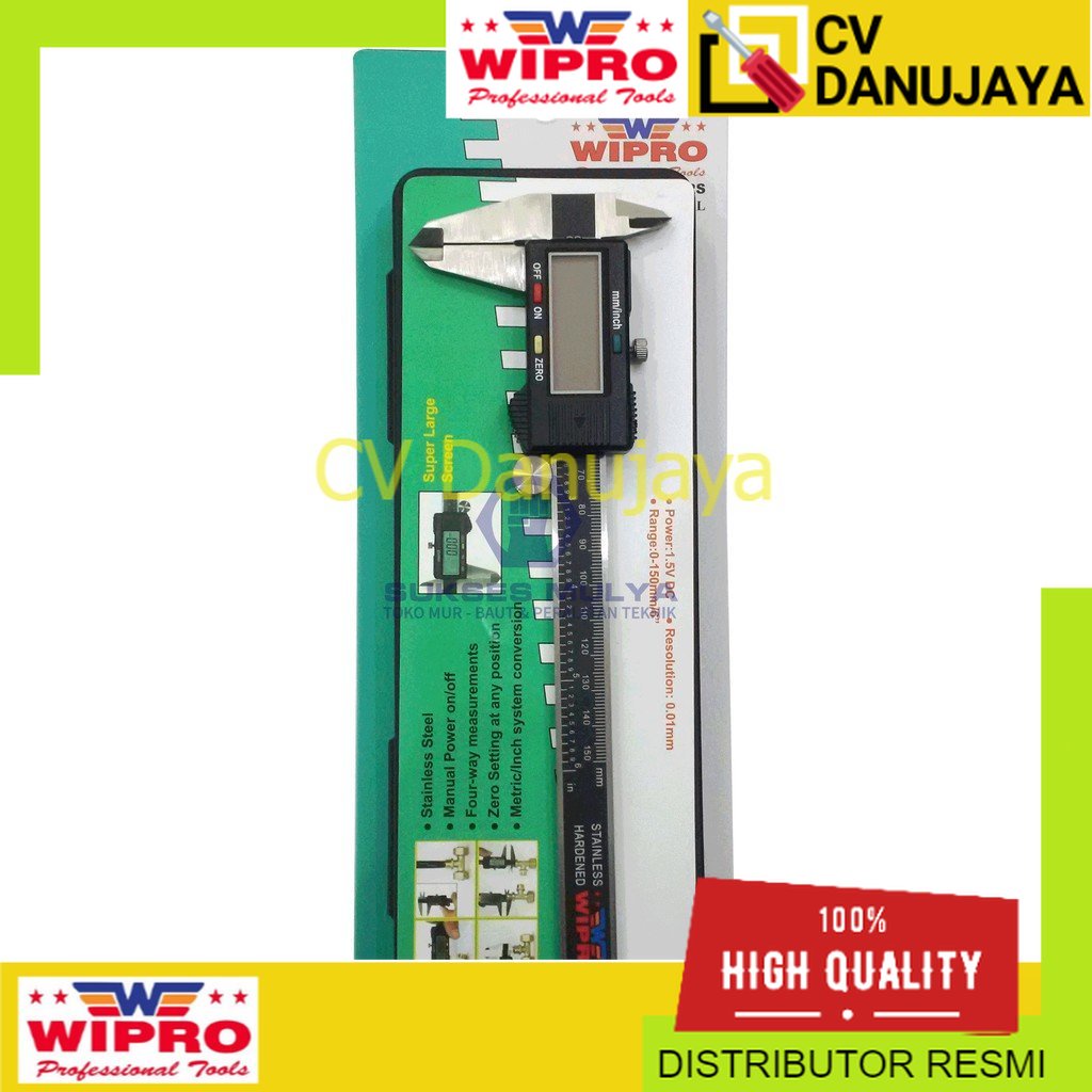 WIPRO WP-150B Sketmat Digital / Jangka Sorong Digital / Vernier Caliper Wipro
